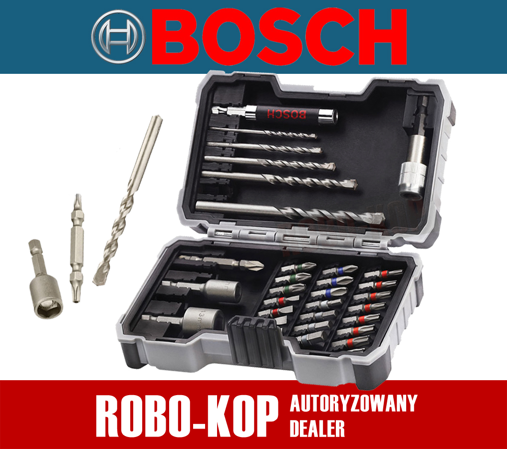 Bosch Zestaw Wiert A Bity Nasadki El Osprz T Robo Kop